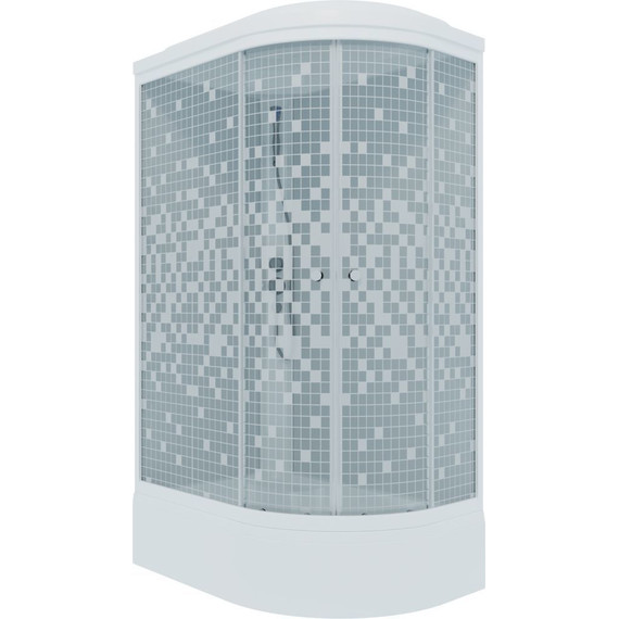 Душевая кабина Triton Коралл B 120x80 см, белый/узор L - 2 Душевая кабина Triton Коралл B 120x80 см, белый/узор L фото 2