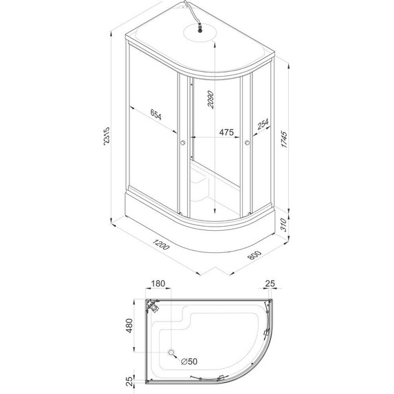 Душевая кабина Triton Коралл B 120x80 см, белый/узор L - 8 Душевая кабина Triton Коралл B 120x80 см, белый/узор L фото 8