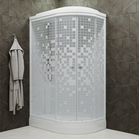 Душевая кабина Triton Коралл A 120x80 см, белый/узор L - 3 Душевая кабина Triton Коралл A 120x80 см, белый/узор L фото 3