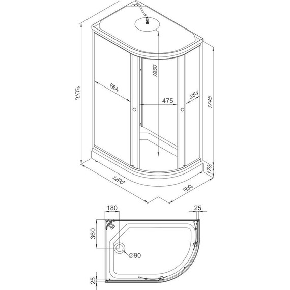 Душевая кабина Triton Коралл A 120x80 см, белый/узор L - 6 Душевая кабина Triton Коралл A 120x80 см, белый/узор L фото 6