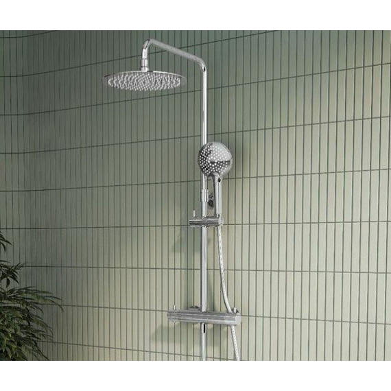 Душевая стойка с термостатом Vitra AquaHeat Bliss 240 2F A47205EXP - 2 Душевая стойка с термостатом Vitra AquaHeat Bliss 240 2F A47205EXP фото 2