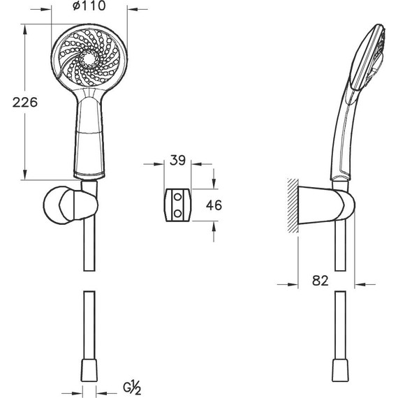 Душевая система для душа Vitra Solid S A49264EXP фото 8