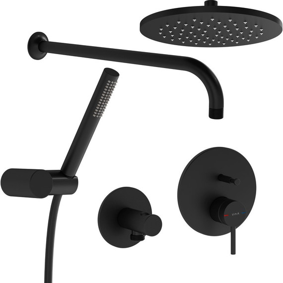 Душевая система для душа Vitra Origin A4926636EXP, черный матовый фото 