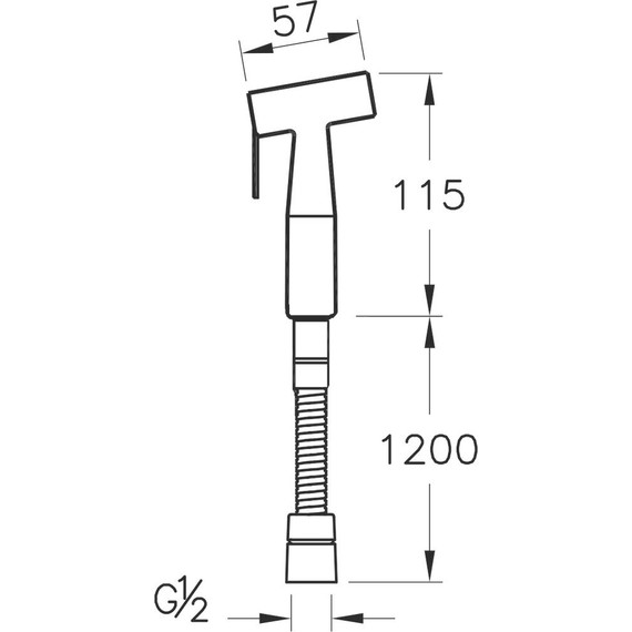 Набор для гигиенического душа Vitra Hygienic A49271EXP - 3 Набор для гигиенического душа Vitra Hygienic A49271EXP фото 3