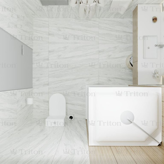 Душевая кабина Triton Квадро 100x80 см, белый/узор - 7 Душевая кабина Triton Квадро 100x80 см, белый/узор фото 7