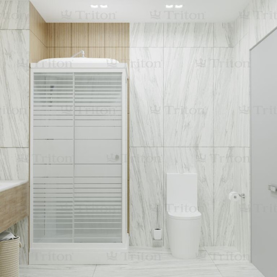 Душевая кабина Triton Квадро 120x80 см, белый/узор L - 8 Душевая кабина Triton Квадро 120x80 см, белый/узор L фото 8