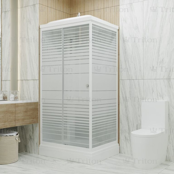 Душевая кабина Triton Квадро 120x80 см, белый/узор L - 4 Душевая кабина Triton Квадро 120x80 см, белый/узор L фото 4