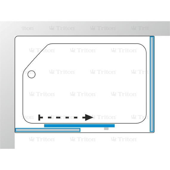 Душевая кабина Triton Квадро 120x80 см, белый/узор L - 9 Душевая кабина Triton Квадро 120x80 см, белый/узор L фото 9