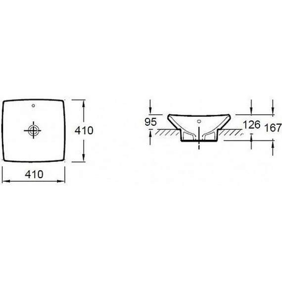 Раковина врезная на столешницу Jacob Delafon Escale 41 см E1325-X5-00 фото 4