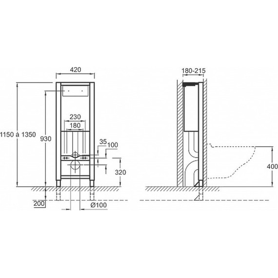 Инсталляция для унитаза Jacob Delafon 2.6/4 л E4321-NF - 3 Инсталляция для унитаза Jacob Delafon 2.6/4 л E4321-NF фото 3