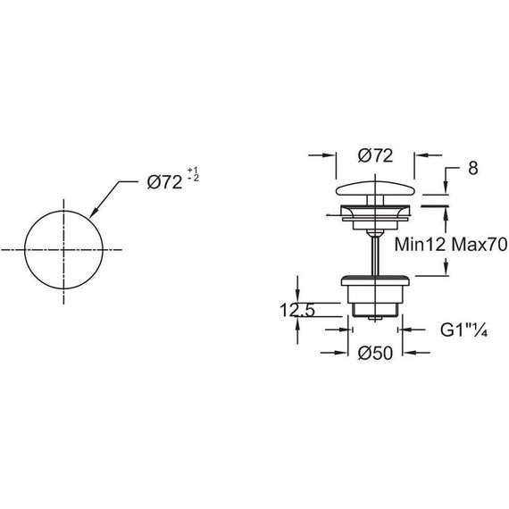Донный клапан Jacob Delafon E78263-00, белый фото 2