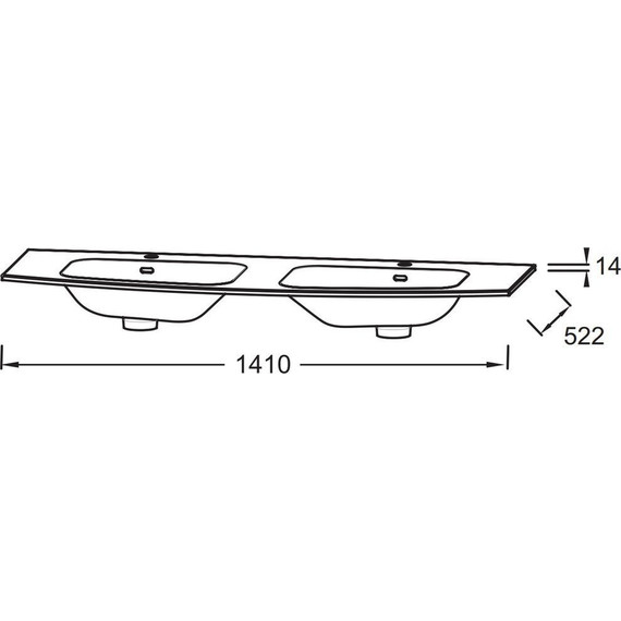 Раковина мебельная Jacob Delafon Nona 141 см EB1883RU-00 фото 3