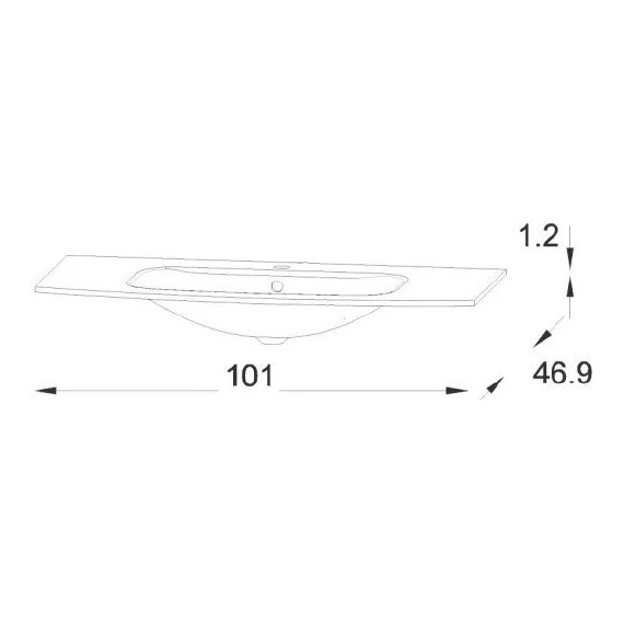 Раковина мебельная Jacob Delafon Nona 101 см EB1885RU-DE4, серый матовый фото 3