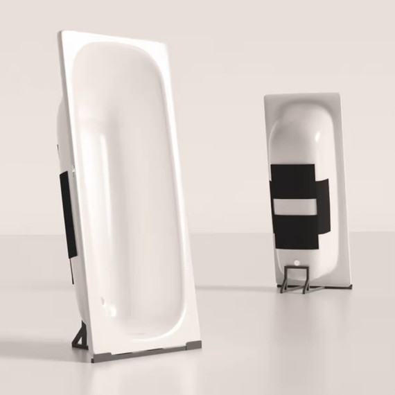 Ванна стальная ВИЗ MARION 160х70 M-61903 в комплекте с ножками фото 5