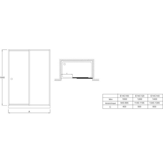 Душевая дверь Jacob Delafon Serenity 140 см E14C140-GA, хром/прозрачное - 2 Душевая дверь Jacob Delafon Serenity 140 см E14C140-GA, хром/прозрачное фото 2