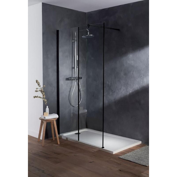 Душевая перегородка Jacob Delafon Serenity 120 см E14W120-BLV, черный/серое фото 2