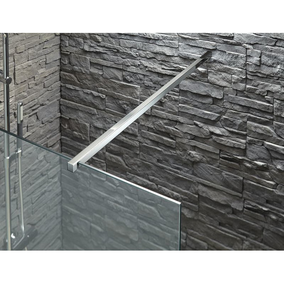 Душевая перегородка Jacob Delafon Contra 140 см E22W140-GA (стекло 8 мм), хром/прозрачное фото 3