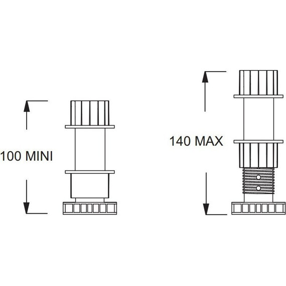 Ножки для душевого поддона с фартуком Jacob Delafon E62506-00 фото 4
