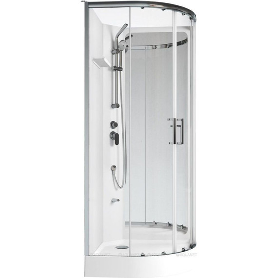 Душевое кабина Aquanet Passion R 2.0 90x90 см 263868, хром/прозрачное (безсиликоновая сборка) - 2 Душевое кабина Aquanet Passion R 2.0 90x90 см 263868, хром/прозрачное (безсиликоновая сборка) фото 2