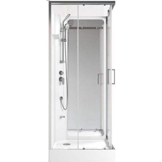 Душевое кабина Aquanet Passion S 2.0 90x90 см 263869, хром/прозрачное (безсиликоновая сборка) - 2 Душевое кабина Aquanet Passion S 2.0 90x90 см 263869, хром/прозрачное (безсиликоновая сборка) фото 2