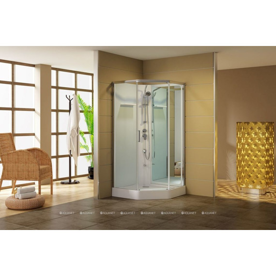 Душевое кабина Aquanet Passion P 2.0 90x90 см 263870, хром/прозрачное (безсиликоновая сборка) - 4 Душевое кабина Aquanet Passion P 2.0 90x90 см 263870, хром/прозрачное (безсиликоновая сборка) фото 4