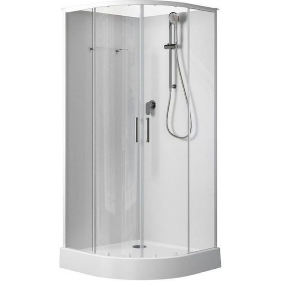 Душевое кабина Aquanet Passion EVO R 90x90 см 267252, белый/прозрачное (безсиликоновая сборка) фото 