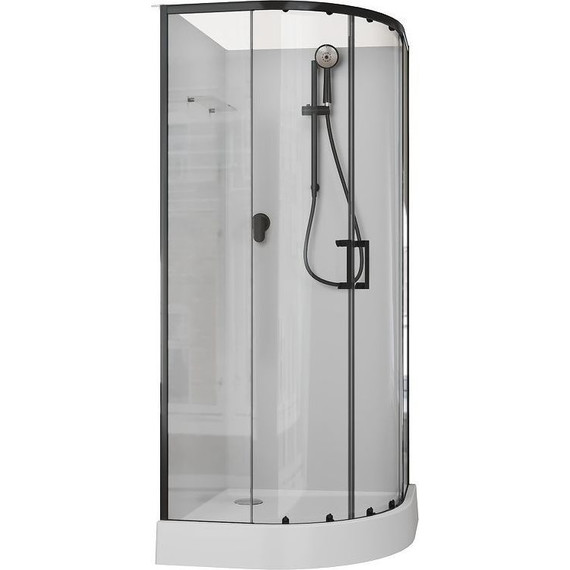 Душевое кабина Aquanet Passion EVO R 90x90 см 267256, чёрный/прозрачное (безсиликоновая сборка) - 2 Душевое кабина Aquanet Passion EVO R 90x90 см 267256, чёрный/прозрачное (безсиликоновая сборка) фото 2