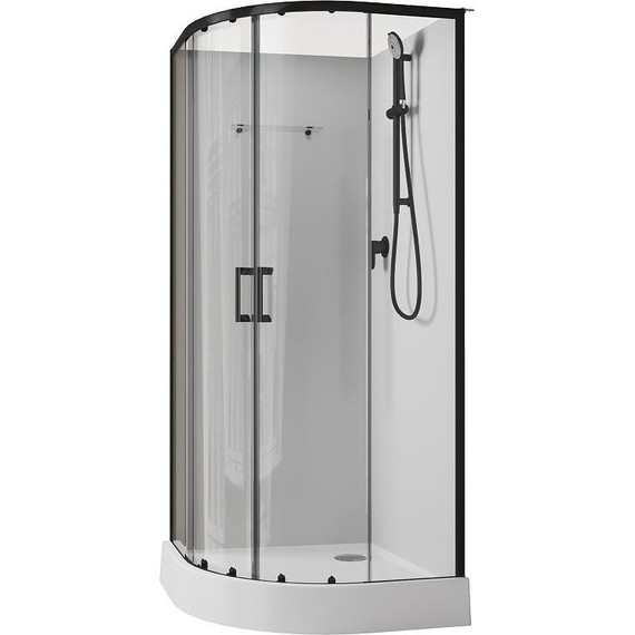 Душевое кабина Aquanet Passion EVO R 90x90 см 267256, чёрный/прозрачное (безсиликоновая сборка) - 3 Душевое кабина Aquanet Passion EVO R 90x90 см 267256, чёрный/прозрачное (безсиликоновая сборка) фото 3