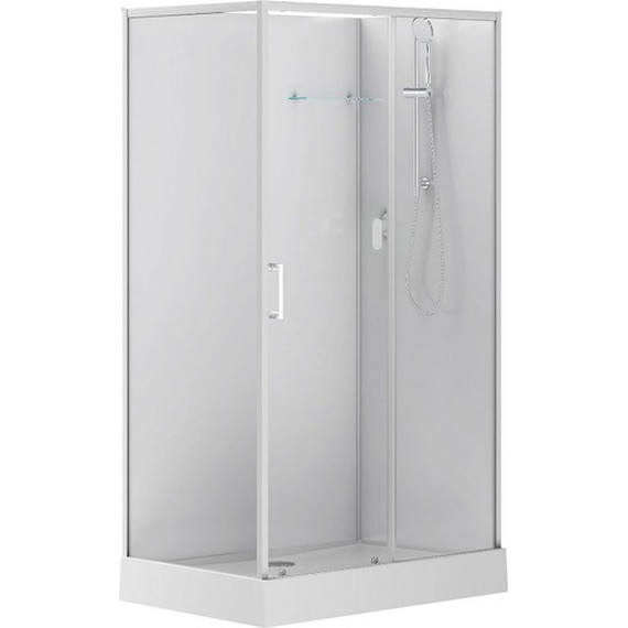 Душевое кабина Aquanet Passion EVO 120x80 см 281968 R, белый/прозрачное (безсиликоновая сборка) фото 