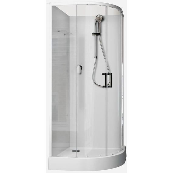 Душевое кабина Aquanet Passion EVO R 100x100 см 281965, белый/прозрачное (безсиликоновая сборка) - 3 Душевое кабина Aquanet Passion EVO R 100x100 см 281965, белый/прозрачное (безсиликоновая сборка) фото 3