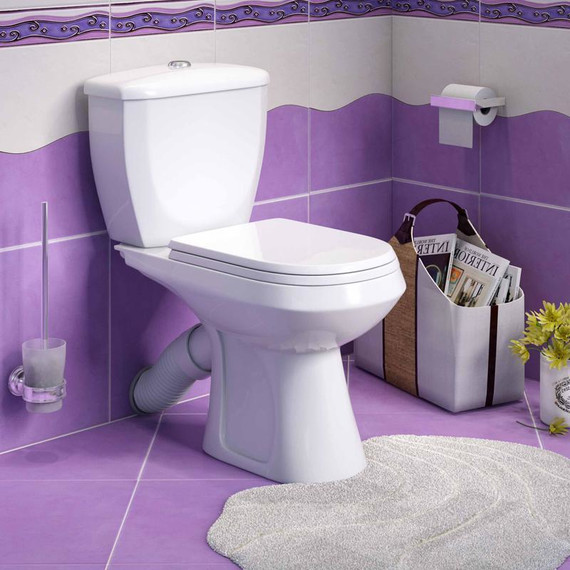 Унитаз-компакт Оскольская керамика Элисса Стандарт с полипропиленовой крышкой 43301130302 фото 3