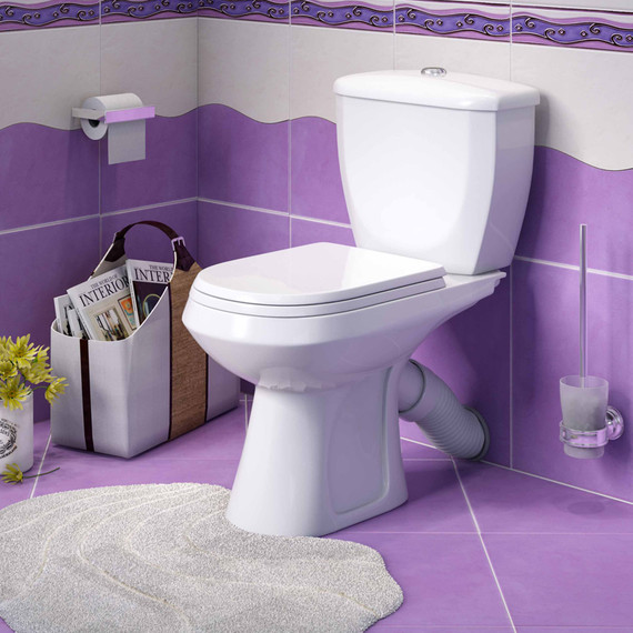 Унитаз-компакт Оскольская керамика Элисса Комфорт с полипропиленовой крышкой микролифт 43301130306 фото 4