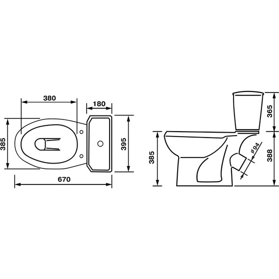 Унитаз-компакт Оскольская керамика Элисса Стандарт красный с полипропиленовой крышкой 43360130202, Цвет производителя: красный фото 4