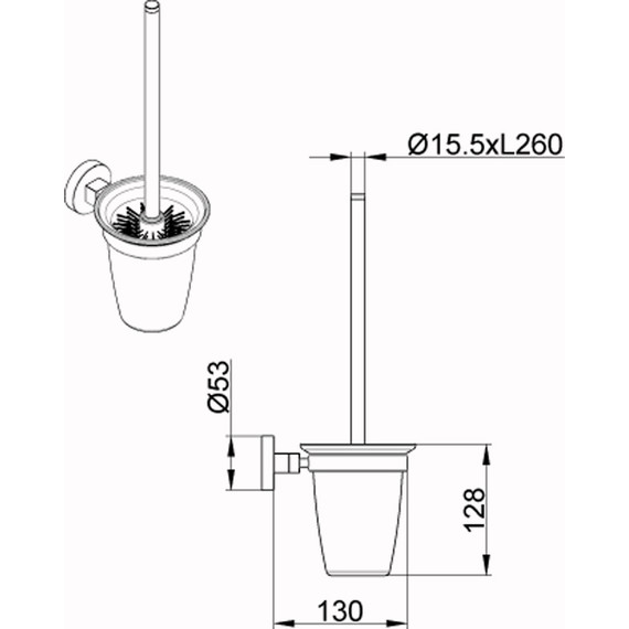 Ершик для унитаза Azario Nessy AZ-73113 - 3 Ершик для унитаза Azario Nessy AZ-73113 фото 3