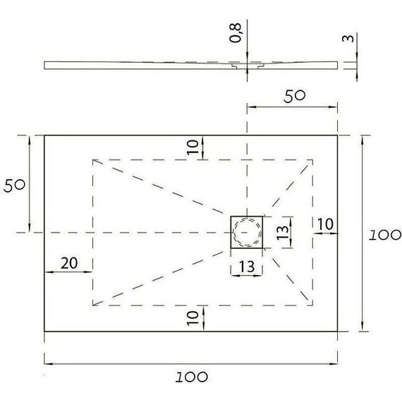 Каменный поддон Aquanet Pleasure 100x100 см 258875, серый - 7 Каменный поддон Aquanet Pleasure 100x100 см 258875, серый фото 7