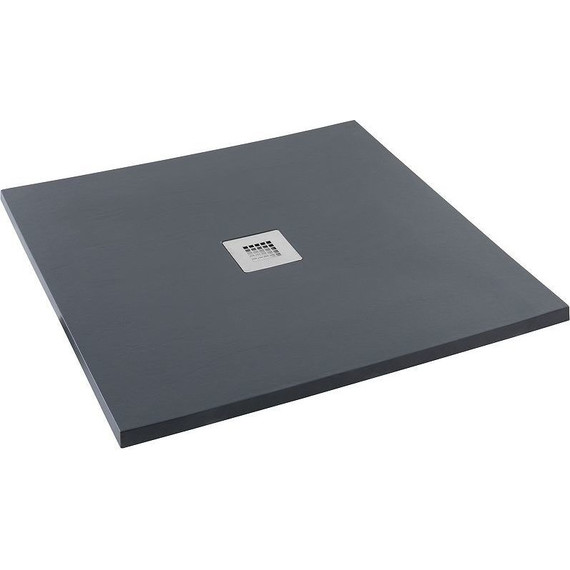 Каменный поддон Aquanet Pleasure 90x90 см 258888, чёрный фото 2