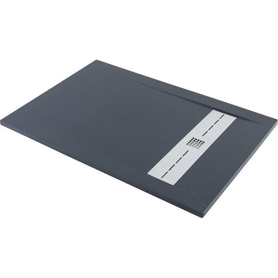 Каменный поддон Aquanet Delight 140x80 см 258898, чёрный - 2 Каменный поддон Aquanet Delight 140x80 см 258898, чёрный фото 2