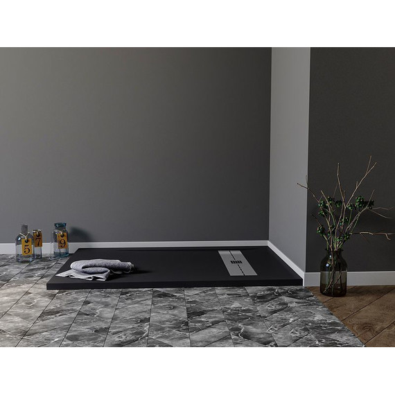 Каменный поддон Aquanet Delight 120x80 см 258897, чёрный - 5 Каменный поддон Aquanet Delight 120x80 см 258897, чёрный фото 5