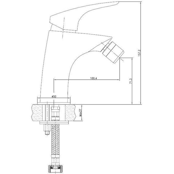 Смеситель для биде Aquanet Techno SD90884 187210 фото 4