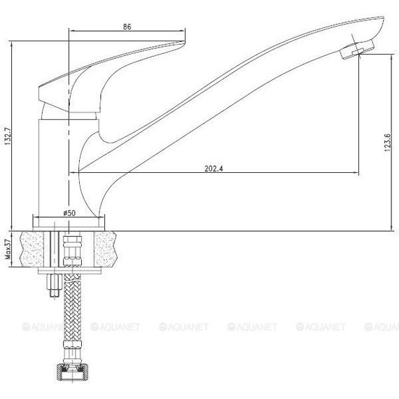 Смеситель для кухни Aquanet Techno SD90885 187211 фото 4
