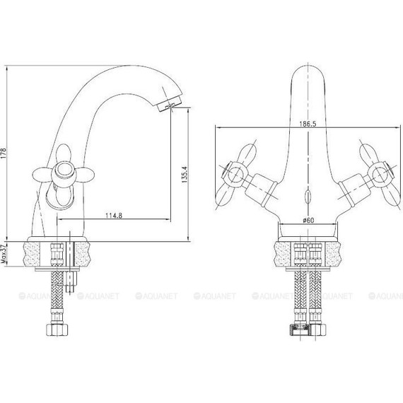 Смеситель для раковины Aquanet Opera SD98903 187234 фото 4