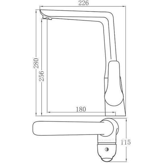 Смеситель для кухни Aquanet Pragmatic AF430-41С 216770 фото 2