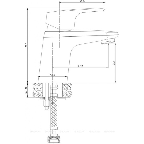 Смеситель для раковины Aquanet Magic AF410-10С 237449 фото 7