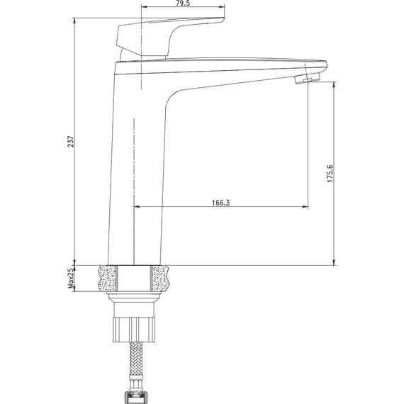 Смеситель для раковины Aquanet Magic AF410-11C 237452 фото 3