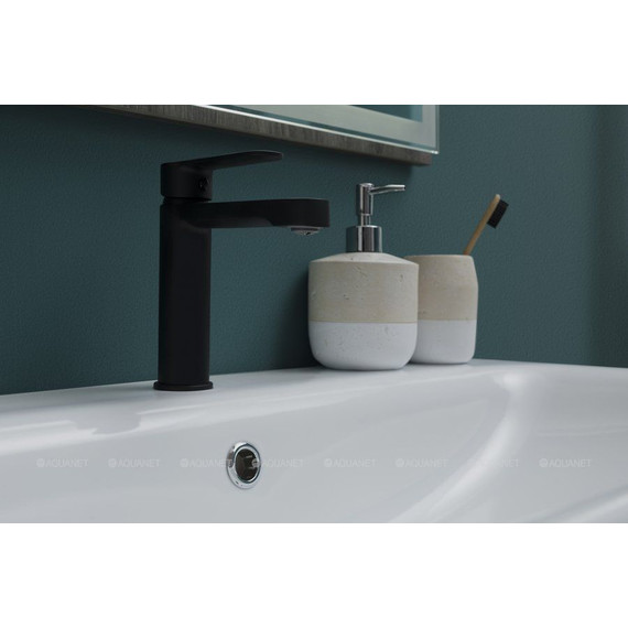 Смеситель для раковины Aquanet Passion AF300-10B 243293, чёрный матовый фото 2
