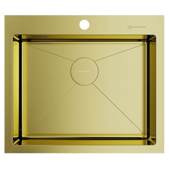 Мойка кухонная Omoikiri Akisame 59-LG (4973082) 1,2 мм, светлое золото, Цвет производителя: светлое золото фото 