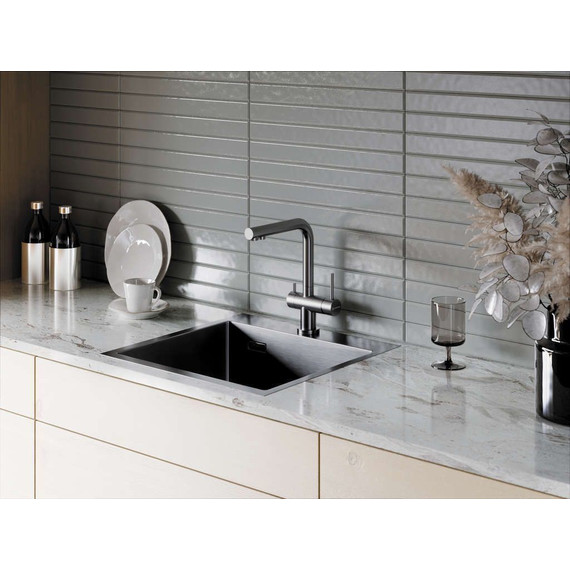 Мойка кухонная Omoikiri Akisame 51-GM (4973440) 1,2 мм, вороненая сталь, Цвет производителя: вороненая сталь - 3 Мойка кухонная Omoikiri Akisame 51-GM (4973440) 1,2 мм, вороненая сталь, Цвет производителя: вороненая сталь фото 3