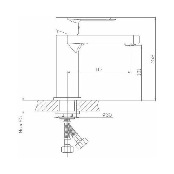 Смеситель для раковины Haiba HB10617 - 2 Смеситель для раковины Haiba HB10617 фото 2