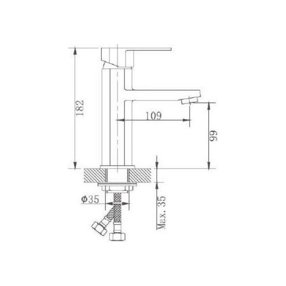 Смеситель для раковины Haiba HB10806, нержавеющая сталь - 3 Смеситель для раковины Haiba HB10806, нержавеющая сталь фото 3
