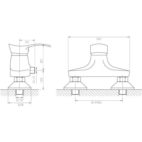 Смеситель для душа Haiba HB2001 фото 2